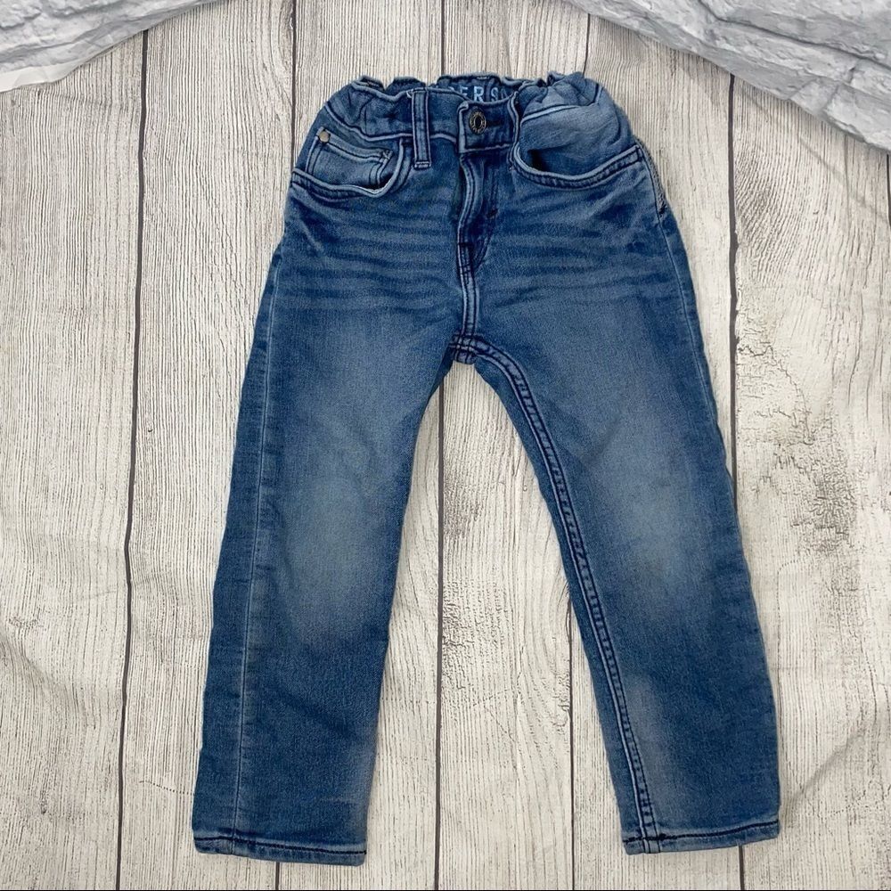& denim super soft slim fit jeans blue girls size 3T-4T